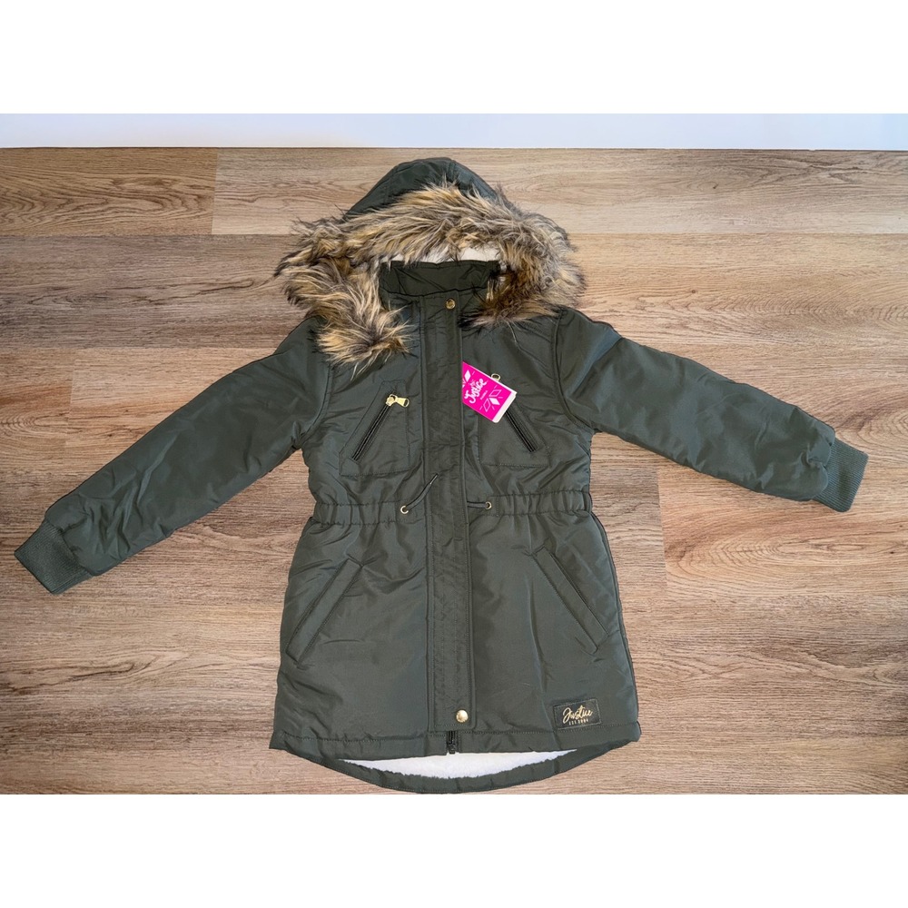 Girl canvas parka coat XS 5/6